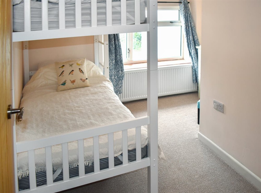 Bunk bedroom at Four Elms in Yarcombe, near Axminster, Devon