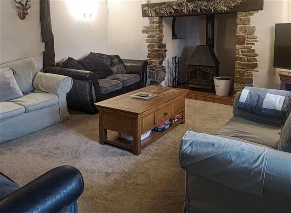 Living room at Four Seasons Cottage in Torrington, Devon
