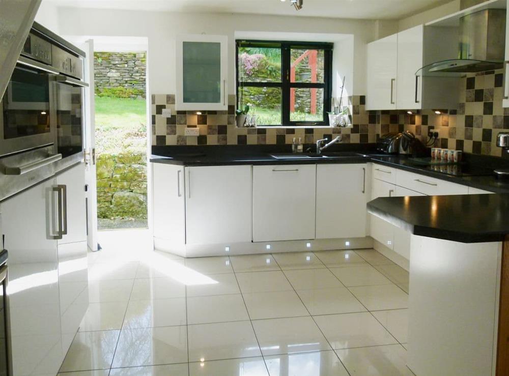 Large kitchen area at Four Seasons in Cowan Head, near Staveley and Kendal, Cumbria