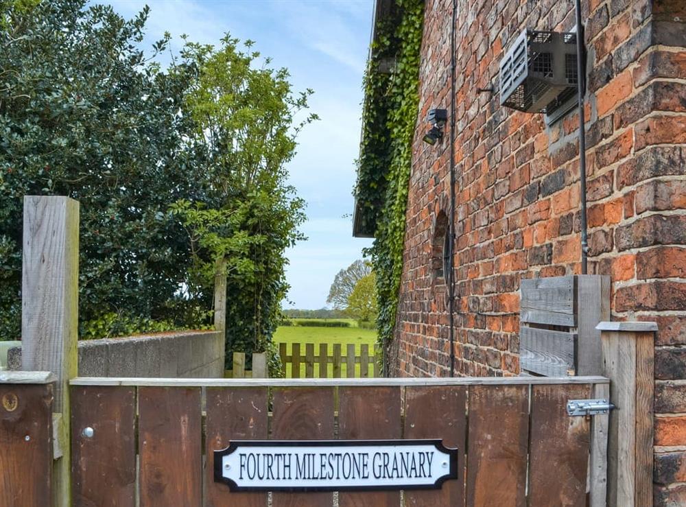 Outdoor area at Fourth Milestone Granary in York, North Yorkshire