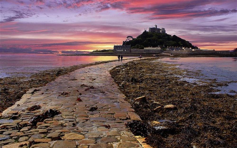 St Michael's Mount at dusk  at Fourways in Marazion