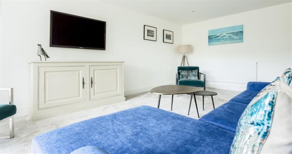 Relax in the living area at Fourwinds No.1 in Sandbanks