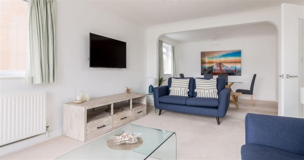 This is the living room at Fourwinds No.6 in Sandbanks