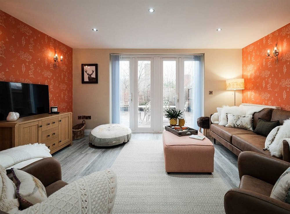 Living room at Fox Corner in Much Wenlock, Shropshire