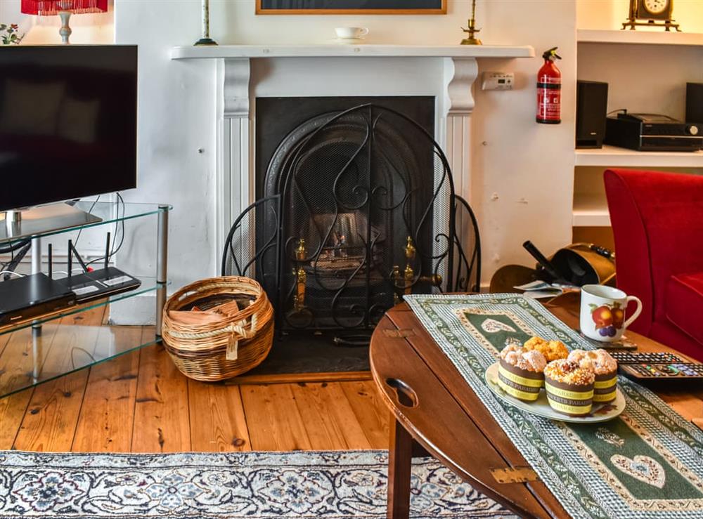 Living room at Fox Cottage in Mylor Bridge, near Falmouth, Cornwall