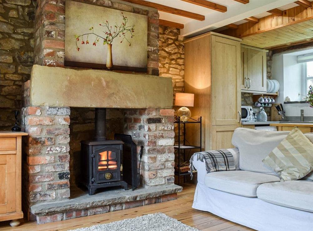 Living area at Fox Cover Cottage in Little Edstone, near Pickering, North Yorkshire