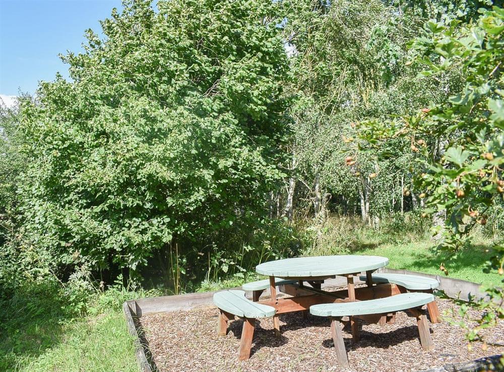Picnic area at Fox Cover Cottage in Little Edstone, near Pickering, North Yorkshire