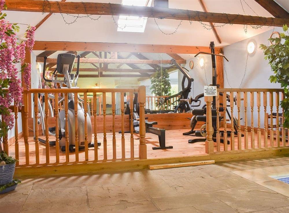 Shared gym area at Fox Cover Cottage in Little Edstone, near Pickering, North Yorkshire