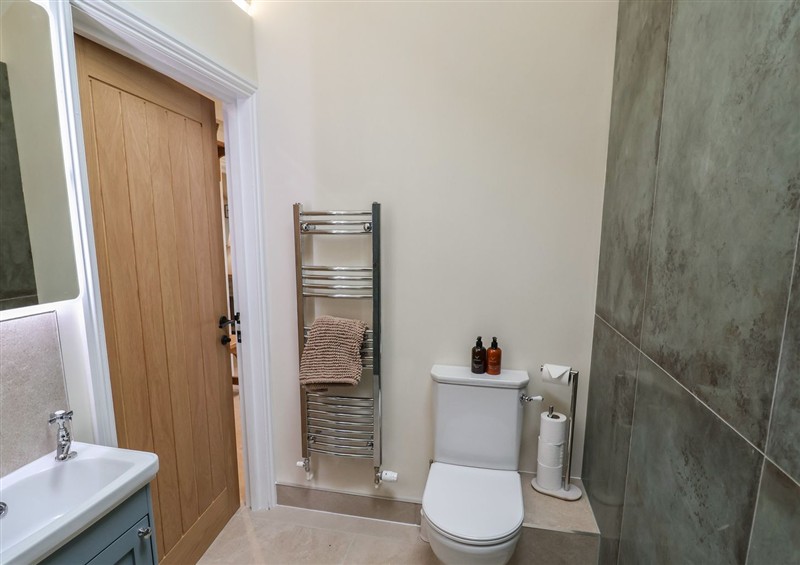 This is the bathroom at Fox Den, Pendomer near Yeovil