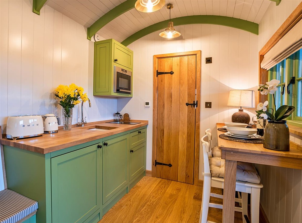 Open plan living space at Fox Hollow Lodge in Beaworthy, Devon