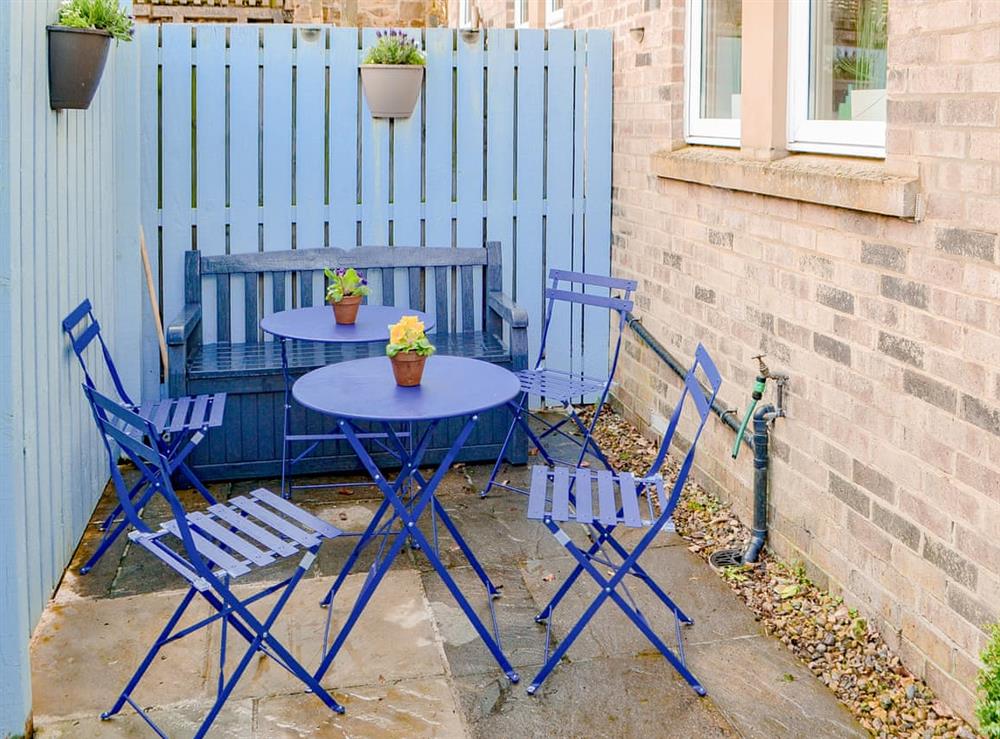 Outdoor area at Fox House in Alnwick, Northumberland