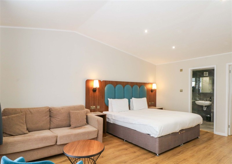 One of the bedrooms at Fox Lodge, Charnock Richard near Heskin