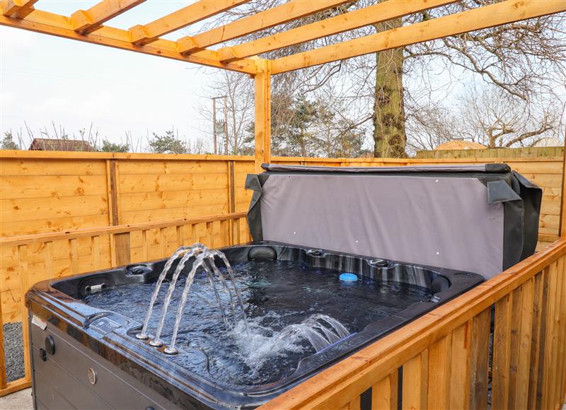 There is a hot tub at Fox Retreat, Sherburn