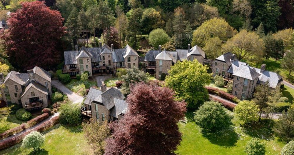 Bovey Castle local granite lodges at Fox Tor in Chagford
