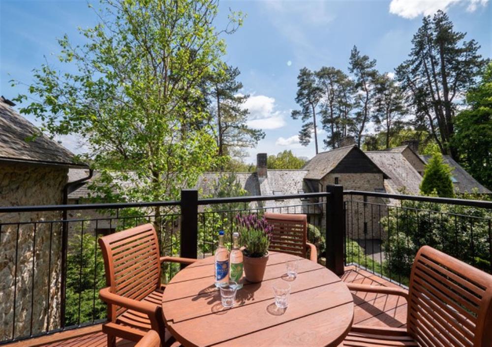 Eat alfresco or enjoy a drink on the decked terrace at Fox Tor in Chagford
