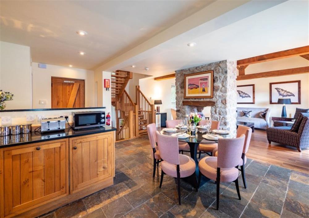 Spacious open-plan kitchen/diner at Fox Tor in Chagford