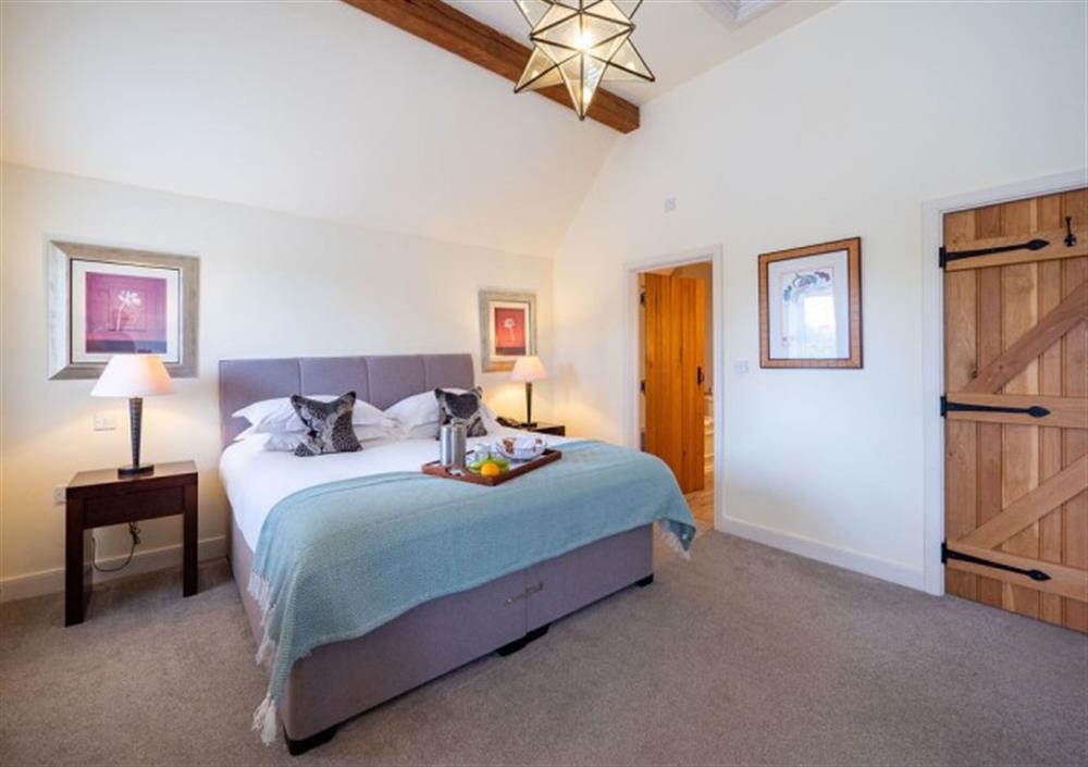 Top floor Bedroom 1 with 6ft super king size bed at Fox Tor in Chagford