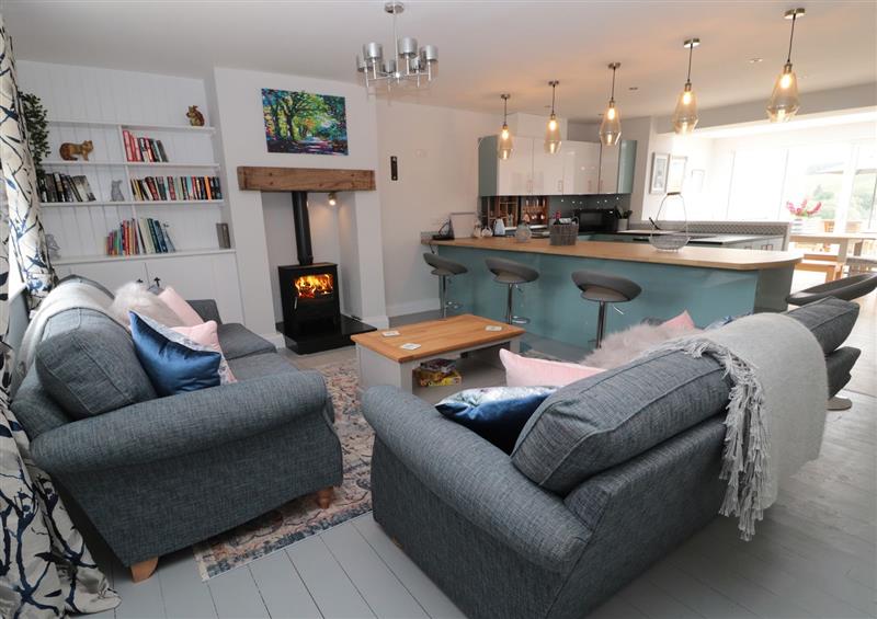 The living area at Fox View Cottage, Stannersburn near Falstone