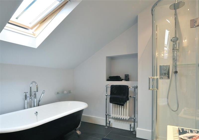 This is the bathroom at Foxdene Cottage, Bowness