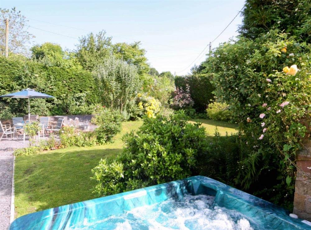 Garden with hot tub at Foxes Reach in Chepstow, Gwent