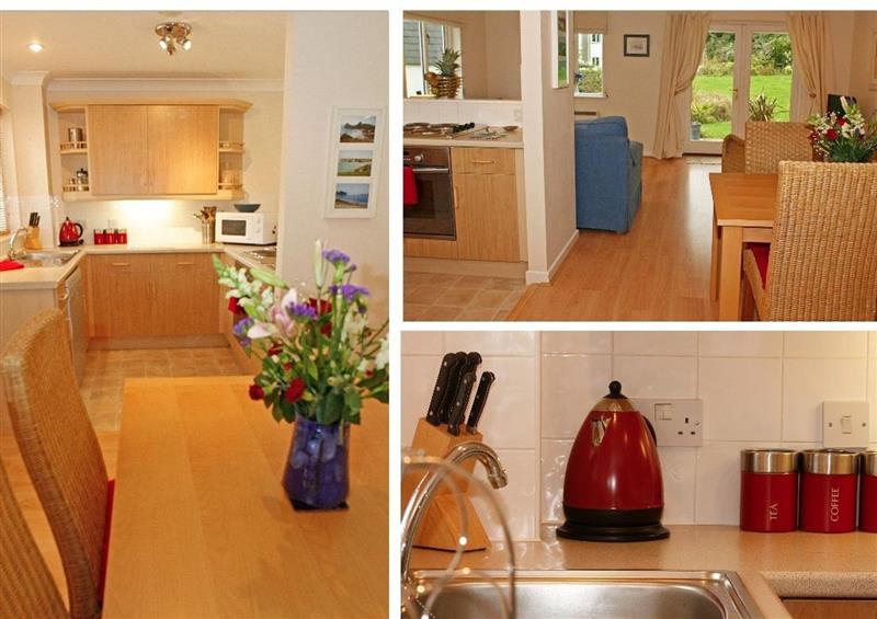The kitchen at Foxglove Cottage, Falmouth