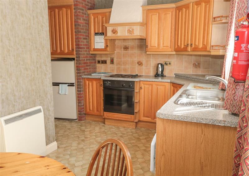 This is the kitchen at Foxglove Covet, Akeld near Wooler