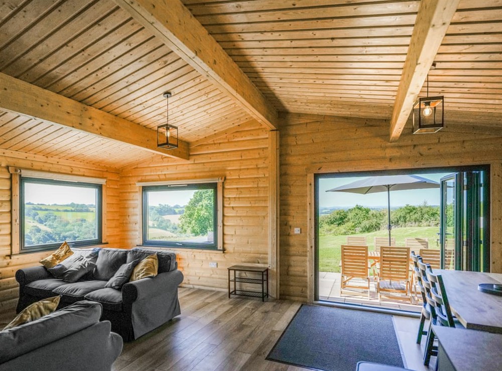 Open plan living space (photo 2) at Foxglove Lodge in Hittisleigh, Devon