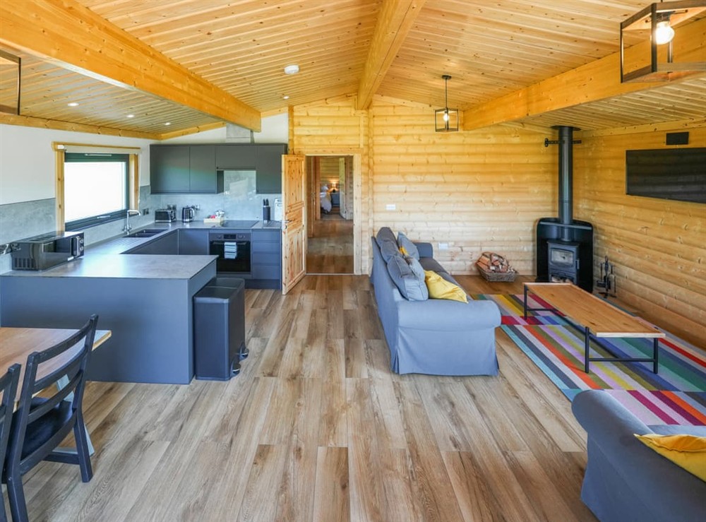 Open plan living space (photo 3) at Foxglove Lodge in Hittisleigh, Devon