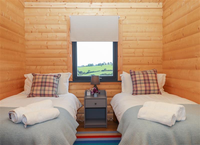 This is a bedroom at Foxglove Lodge, Hittisleigh near Whiddon Down