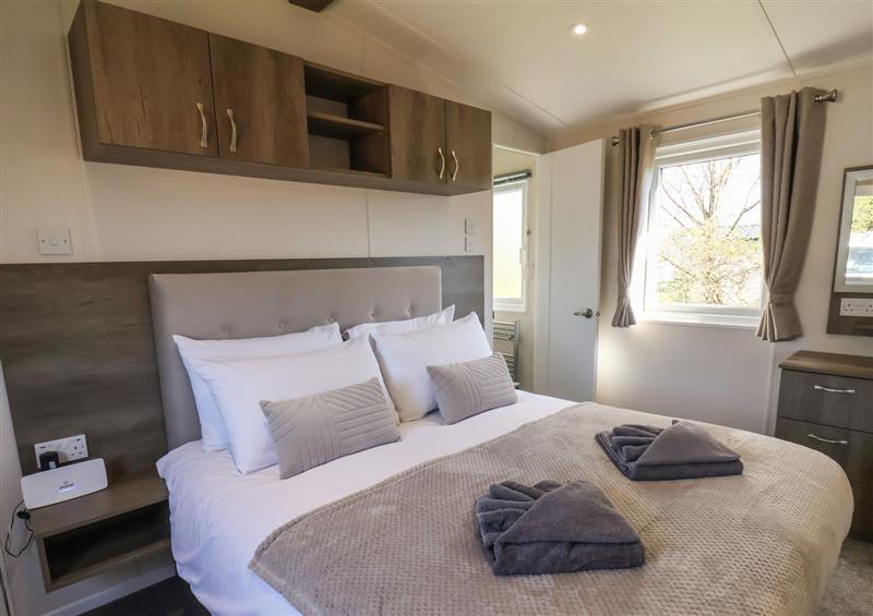 A bedroom in Foxglove Lodge at Foxglove Lodge, Runswick Bay near Staithes