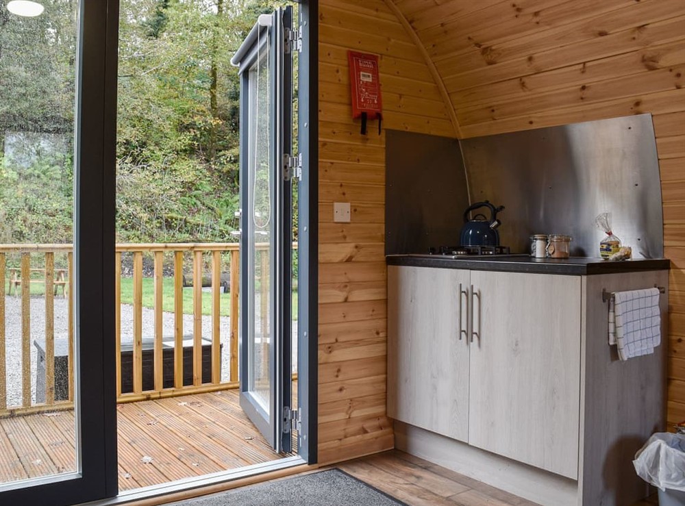 Interior at Foxglove Pod in Pontneddfechan, West Glamorgan