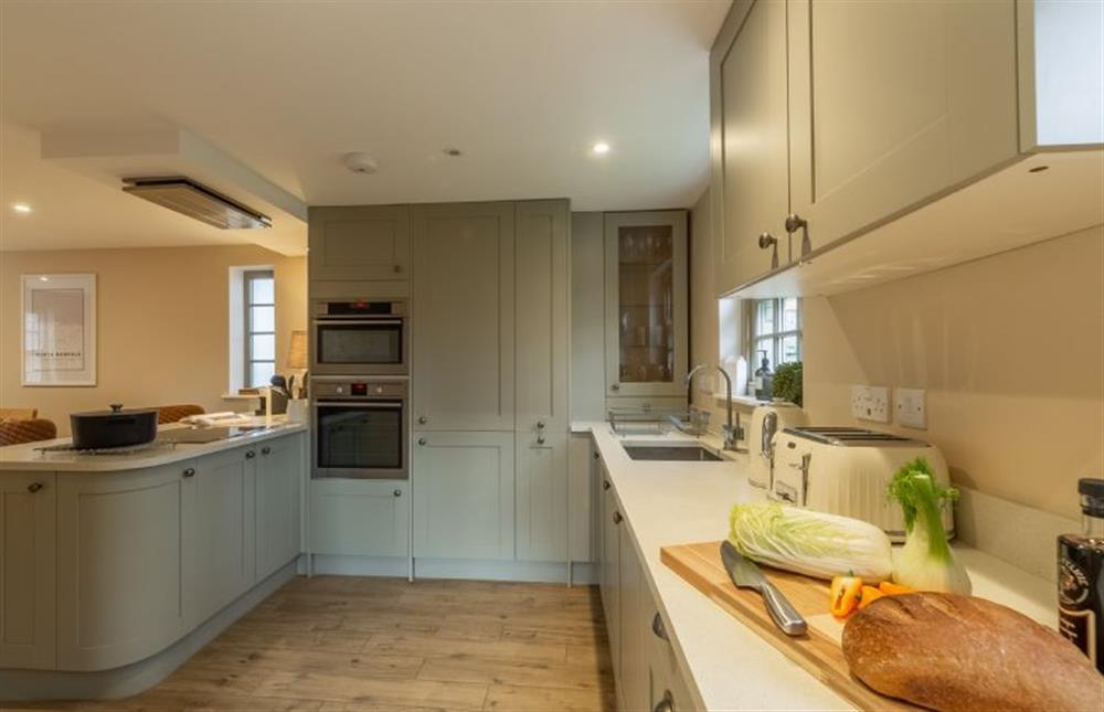 Ground floor: A dual aspect L-shaped kitchen/dining room at Foxhill House, South Creake near Fakenham