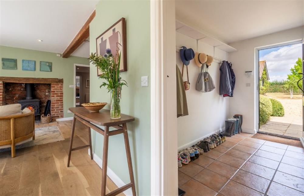 Kitchen and practical utility / boot room at Foxhole Cottage, Framsden