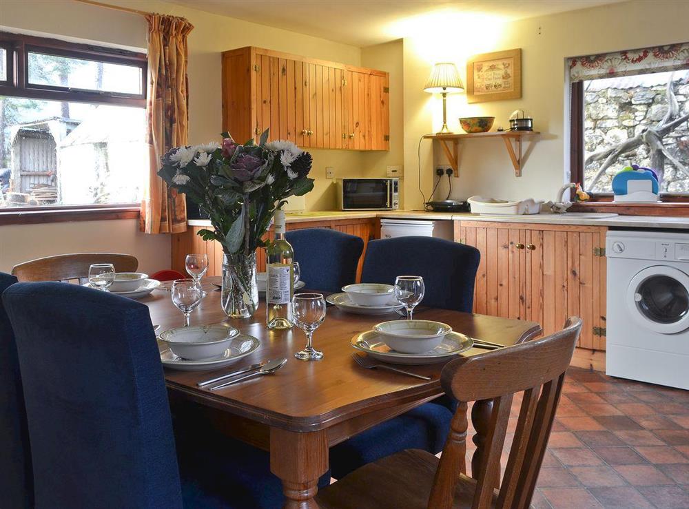 Spacious Kitchen/dining room at Foxhole Farm Cottage in Beauly, Inverness-Shire