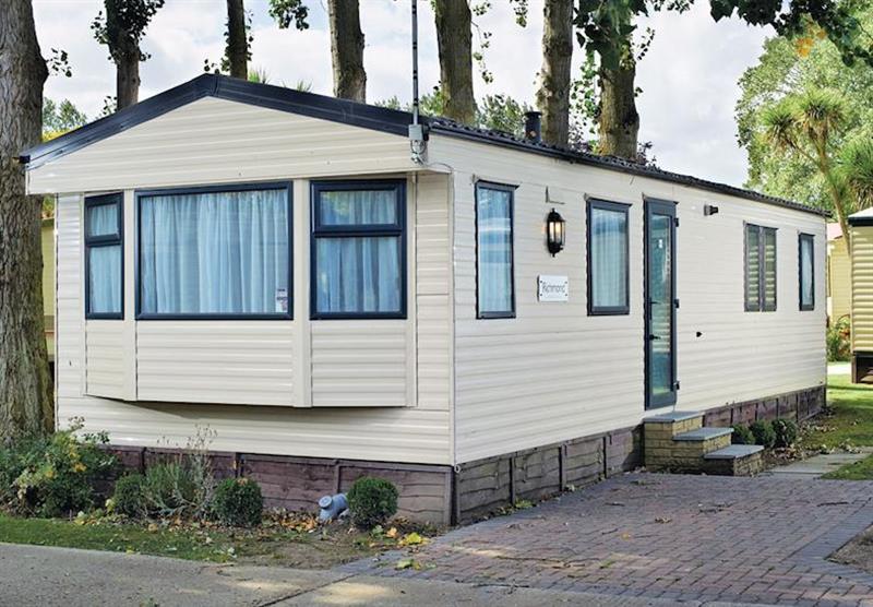Typical Canterbury Caravan at Foxhunter Park in Kent, South of England