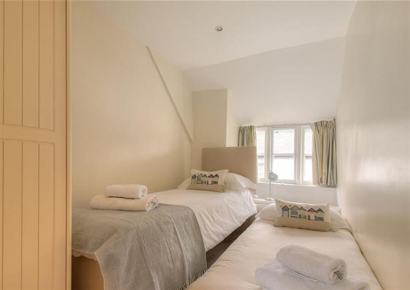 One of the bedrooms at Foxley Cottage, Charmouth