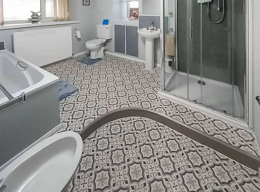 Bathroom (photo 2) at Foxs Lair Farmhouse. in Groeslon Nr Caernarfon, Gwynedd