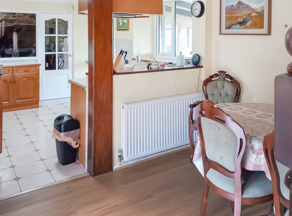 Dining Area at Foxs Lair Farmhouse. in Groeslon Nr Caernarfon, Gwynedd