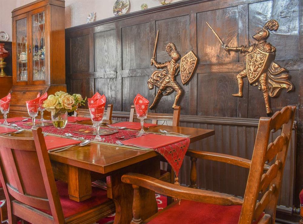 Dining room at Foxstones Farm House in Cliviger, Lancashire