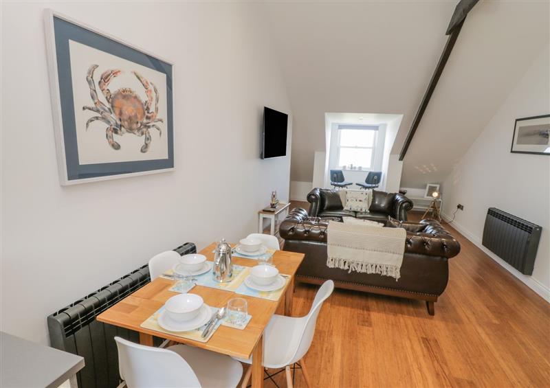 Relax in the living area at Foxton Penthouse, Whitby