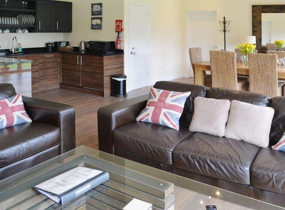 Open plan living/dining room/kitchen at Framlington Villa in Morpeth, Northumberland