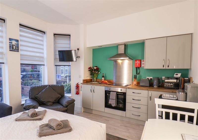 This is the kitchen at Frankies Seaview 1, Bridlington