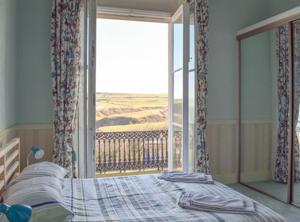Comfortable master bedroom wtih far reaching views at Franks View in Saltburn-by-the-Sea, Yorkshire, Cleveland