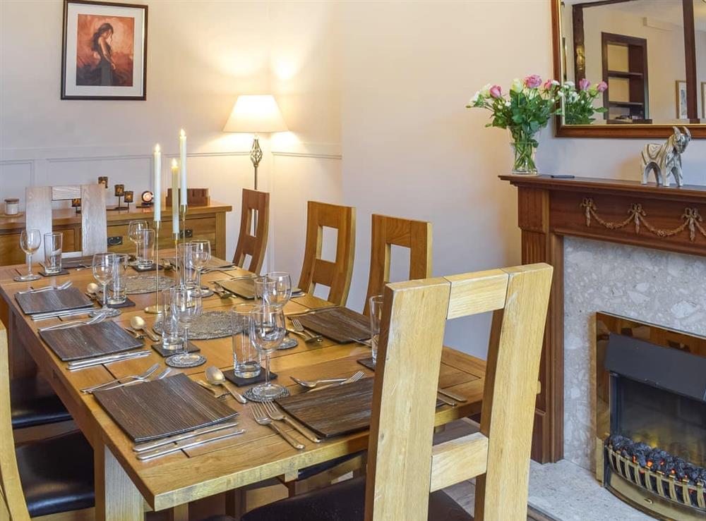 Dining room at Fraser Terrace in Wanlockhead, near Dumfries, Lanarkshire