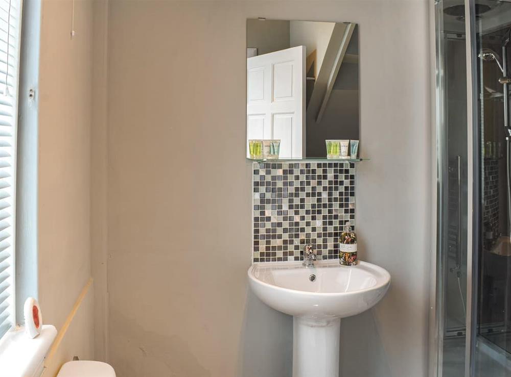 Shower room at Fraser Terrace in Wanlockhead, near Dumfries, Lanarkshire