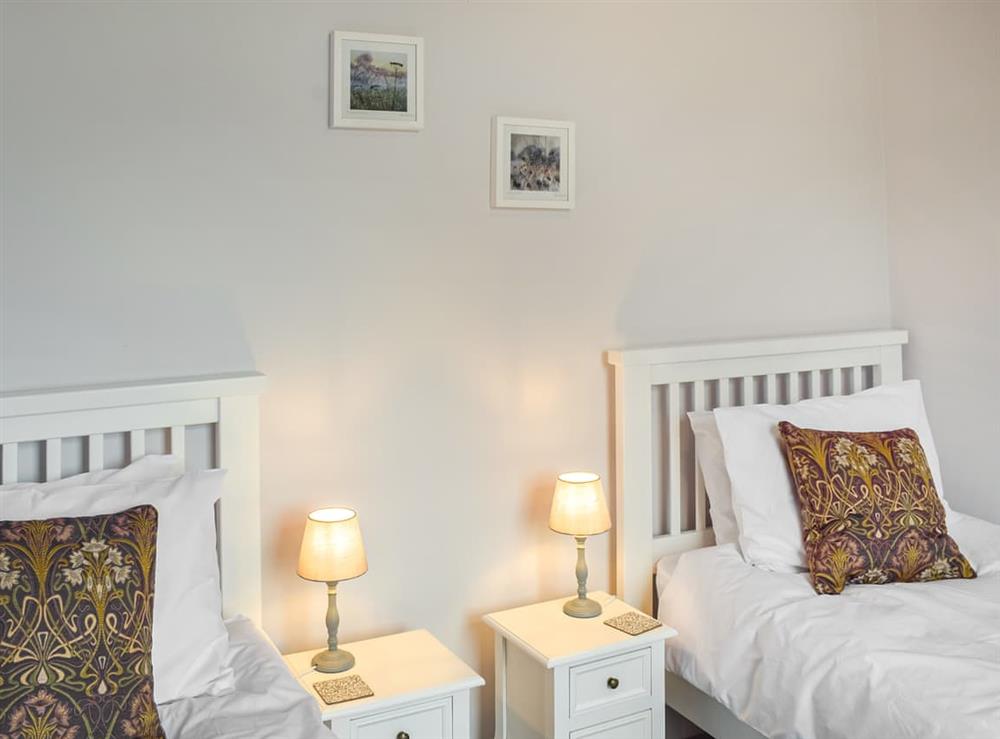 Twin bedroom at Fraser Terrace in Wanlockhead, near Dumfries, Lanarkshire