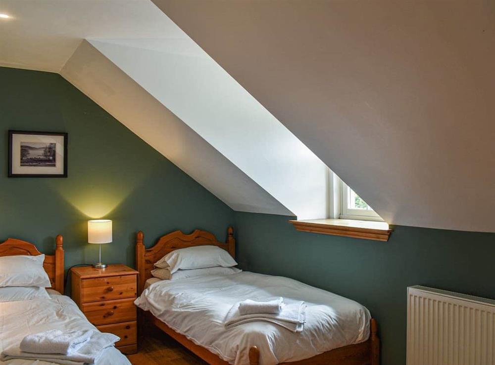 Twin bedroom at Frasers Cottage in Salen, Lochaber, Argyll