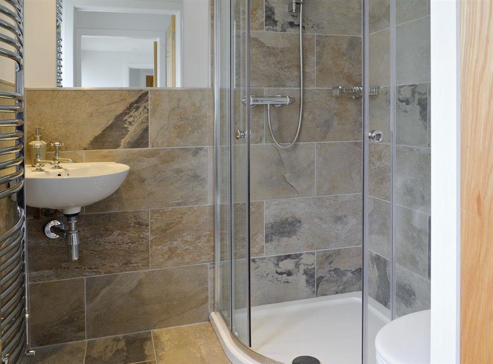 En-suite shower room at Freefolk in Polzeath, Cornwall