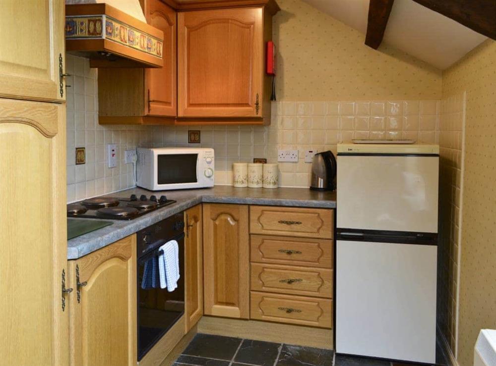 Kitchen area at Freesia Cottage in Akeld, Wooler, Northumberland., Great Britain