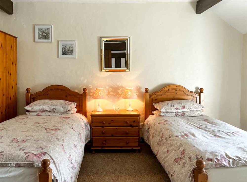 Twin bedroom at Friars Folly in Tideswell, near Buxton, Derbyshire